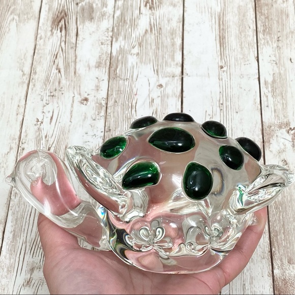 Vintage Mid Century Modern Murano Glass Tortoise Turtle Paperweight - Picture 10 of 16